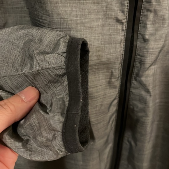 Nike Gray High Collar Lughtweight Jacket Convertible Vest XS - Picture 4 of 16